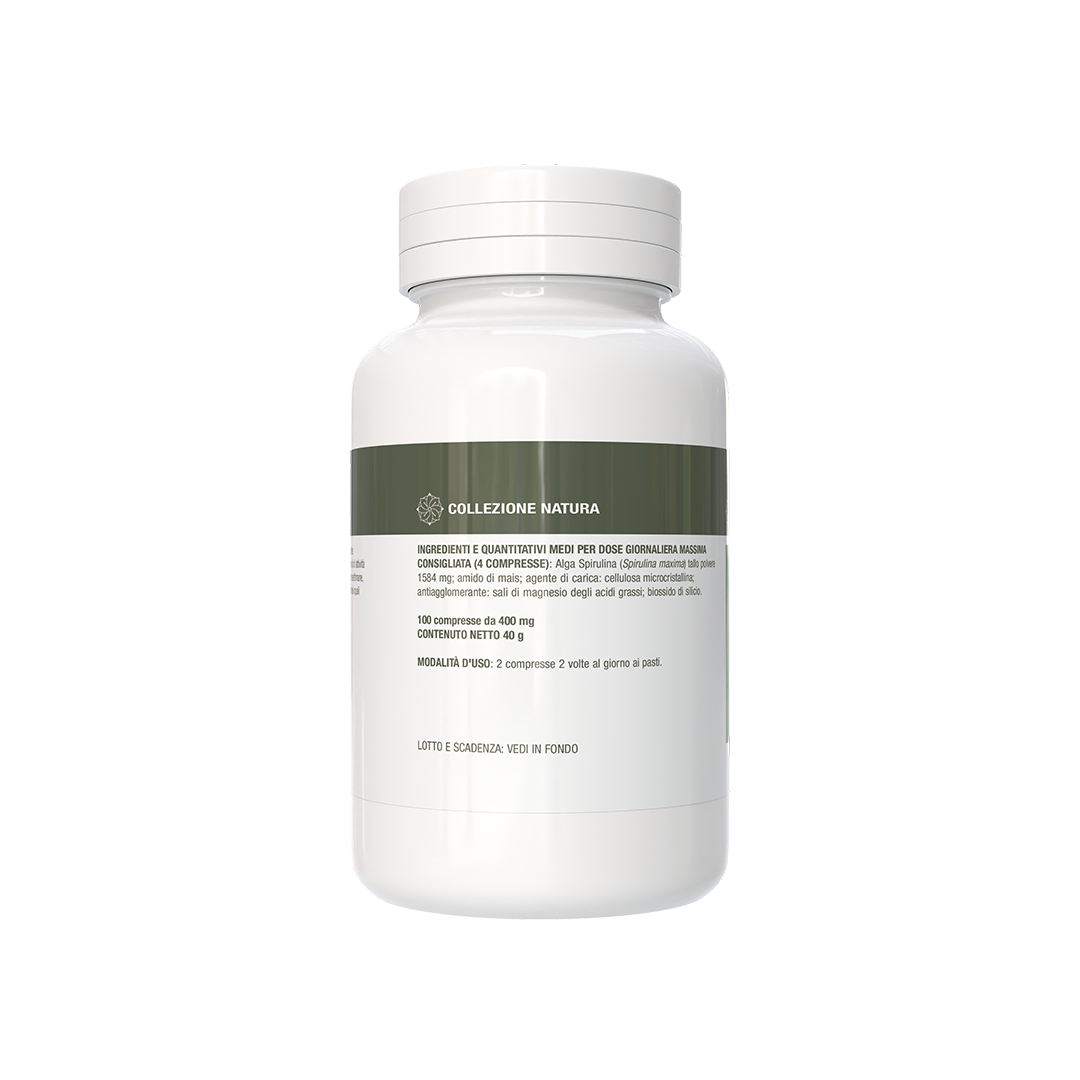 Spirulina integratore alimentare 100 compresse Collezione Natura